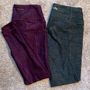 TWO Victoria’s Secret Softest Leggings Sz Md